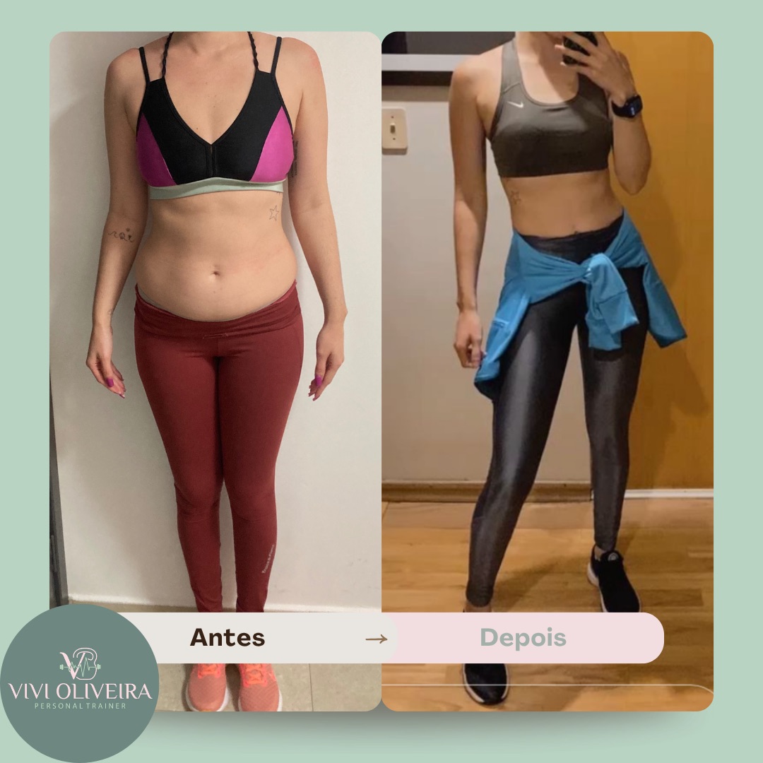 Resultado Antes e Depois de Aluna